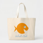 School is uit Cartoon Goldfish Teacher Beach tas (Voorkant)