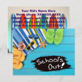 SCHOOL IS UIT! Contactkaart Briefkaart (Voorkant / Achterkant)