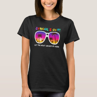 School is uit Laat de volgende avontuur zomer Vaca T-shirt