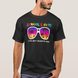 School is uit Laat de volgende avontuur zomer Vaca T-shirt