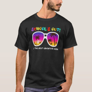 School is uit Laat de volgende avontuur zomer Vaca T-shirt