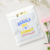 School Is Uit Losbladig Papier Bedankzakje (Gezegeld)
