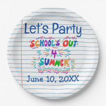 School Is Uit Losbladig Papier