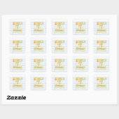 School Is Uit Losbladig Papier Vierkante Sticker (Vel)