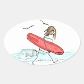 School is uit ovale sticker (Voorkant)