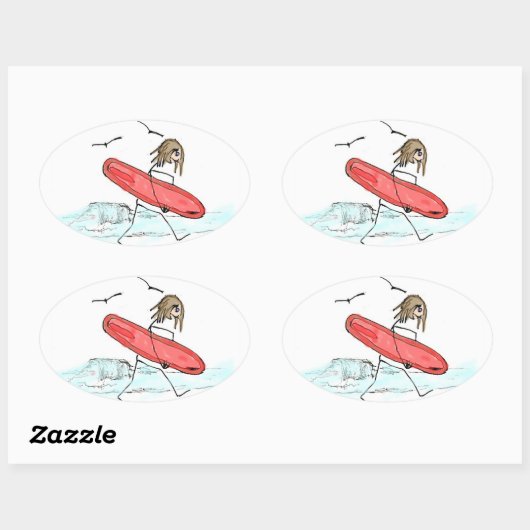 School is uit ovale sticker (Vel)