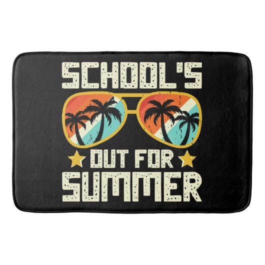 School is uit voor de zomer badmat (Voorkant)