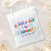 School is uit voor de zomer bedankzakje (Geknipt)