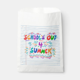 School is uit voor de zomer bedankzakje
