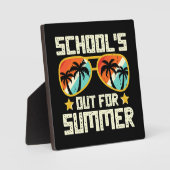 School is uit voor de zomer fotoplaat (Voorkant)