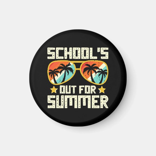 School is uit voor de zomer magneet (Voorkant)