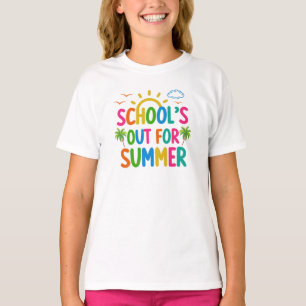 School is uit voor de zomer t-shirt