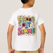 School is uit voor de zomer! t-shirt (Achterkant)