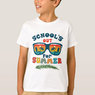 School is uit voor Summer Vintage Laatste dag van  T-shirt
