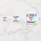 School Is Uit voor Zomer Tafelconfetti Confetti (Voorkanten)
