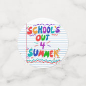 School Is Uit voor Zomer Tafelconfetti Confetti (Kleine voorkant)