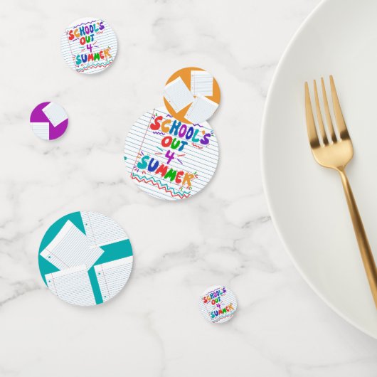 School Is Uit voor Zomer Tafelconfetti Confetti (Groep)