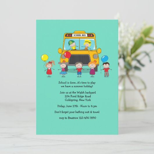 School is Uitnodiging (Staand voorkant)