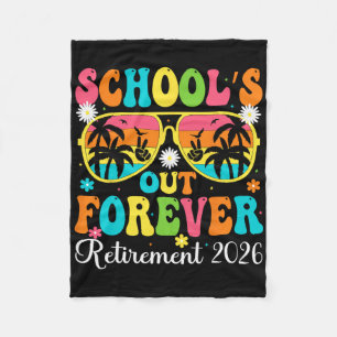 School is voor altijd met pensioen 2026 Retro Gepe Fleece Deken