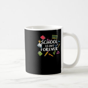 School is voor altijd uit - schoolpensioen koffiemok