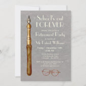 School is voor altijd voorbij Retro gedachte aan l Kaart (Voorkant)