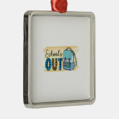 School is weg metalen ornament (Rechts)
