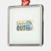 School is weg metalen ornament (Links)