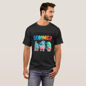 School is weg voor zomerbaanscholier t-shirt (Voorkant volledig)