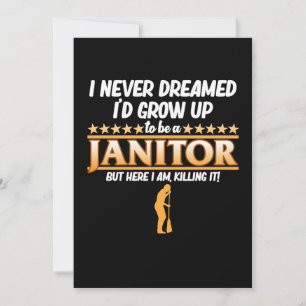 School Janitor Custodian Caretaker Apprecie Gr Bedankkaart