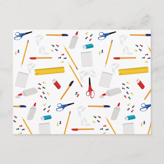 School Kantoor & Crafts Leveringspatroon Feestdagenkaart (Voorkant)