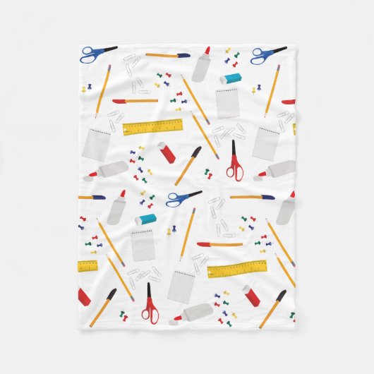 School Kantoor & Crafts Leveringspatroon Fleece Deken (Voorkant)