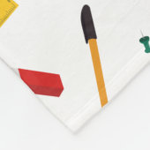 School Kantoor & Crafts Supplies Patroon Monogram Fleece Deken (Hoek)