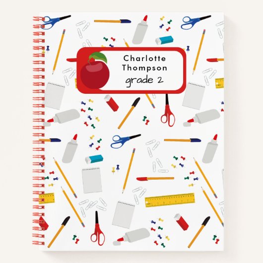 School Kantoor & Crafts Supplies Patroon Student Notitieboek (Voorkant)