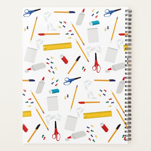 School Kantoor & Crafts Supplies Patroon Student Planner (Achterkant)