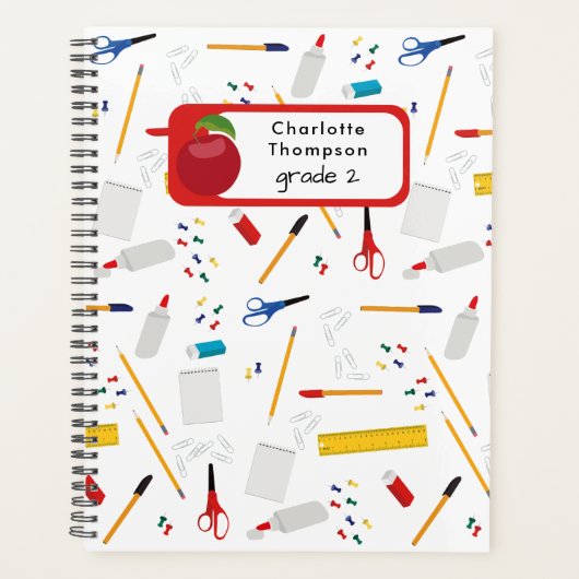 School Kantoor & Crafts Supplies Patroon Student Planner (Voorkant)