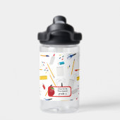 School Kantoor & Crafts Supplies Patroon Student Waterfles (Achterkant)