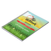 School Kantoor Festival Poster Modern Notitieboek (Linkerzijde)