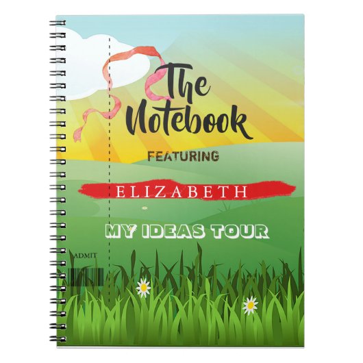 School Kantoor Festival Poster Modern Notitieboek (Voorkant)