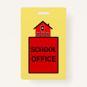 School Kantoor Hall Pass Badge (Voorkant)