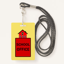 School Kantoor Hall Pass Badge