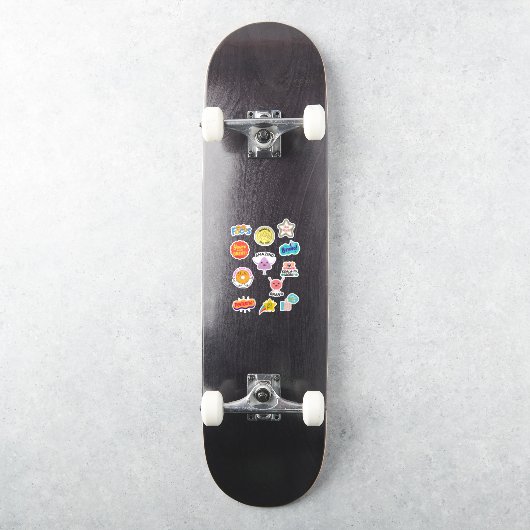 School kinder beloning Custom-Cut Vinyl Sticker (Skateboard)