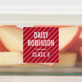 School Kinder Naam & Klasse Labels (Aangebracht)