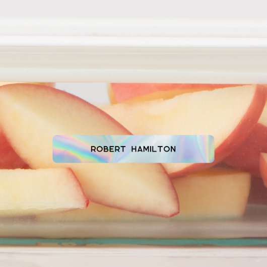 School Kinder Waterdichte Holografische Vette Naam Labels (Aangebracht)