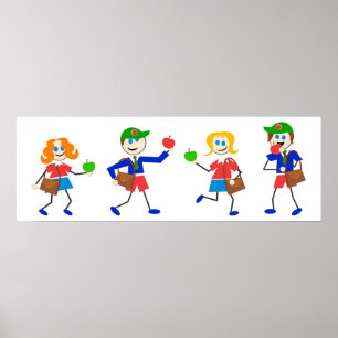 School-Kinderen Poster