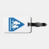 School Kinderkruising > Japans verkeersbord Bagagelabel (Achterkant horizontaal)