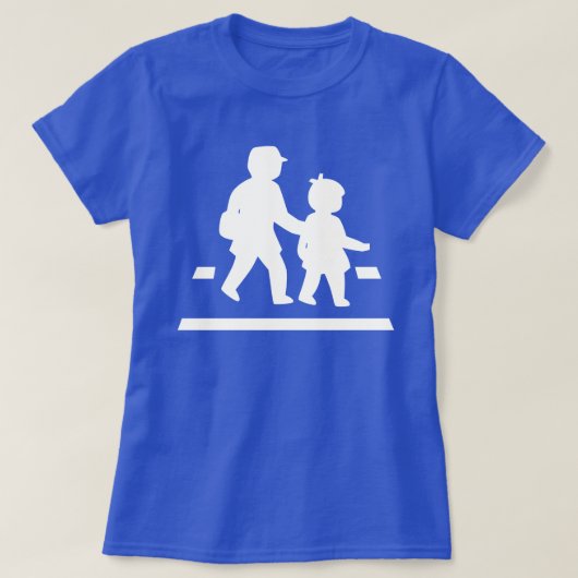 School Kinderkruising > Japans verkeersbord T-shirt (Design voorkant)
