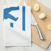 School Kinderkruising > Japans verkeersbord Theedoek (Quarter Fold)