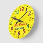School klaslokaal klas leraar ronde klok (Hoek)
