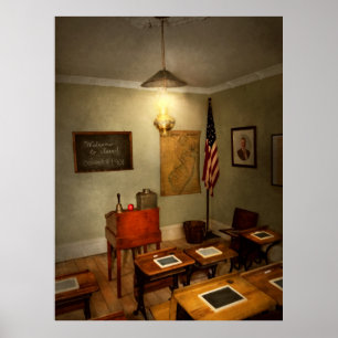 School - klaslokaal - Welkom in de klas Poster