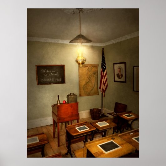 School - klaslokaal - Welkom in de klas Poster (Voorkant)